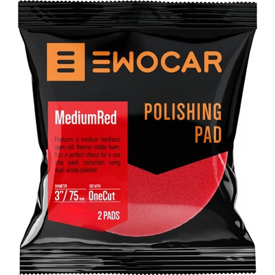 Ewocar Red Medium Pad 95/75 mm