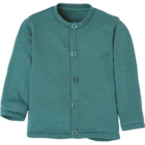 disana Детско вълнено яке disana Kid's Strick-Jacke Cardigan - Eukalyptus - размер 110/116 (EU) (703-6088-0313)