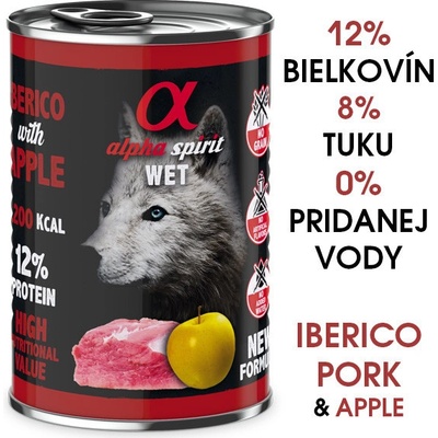 Alpha Spirit Wet Iberico with yellow apple 400 g