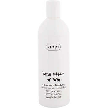 Ziaja Goat's Milk posilňujúci šampón pre suché a poškodené vlasy Shampoo with Keratin 400 ml