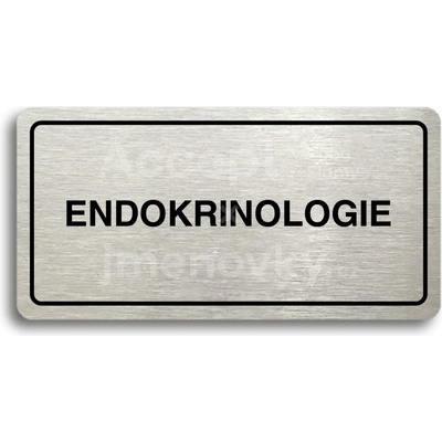 ACCEPT Piktogram ENDOKRINOLOGIE - stříbrná tabulka - černý tisk