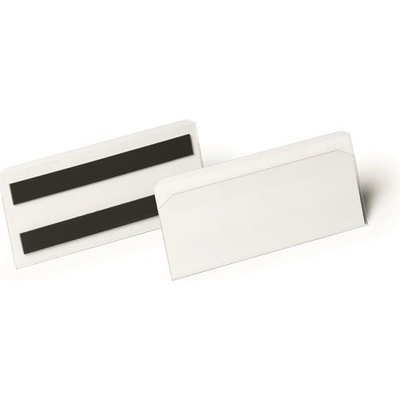 Logistické vrecko, magnetické, 150x67 mm, hotizontálne, DURABLE "HARD COVER", priehľadné