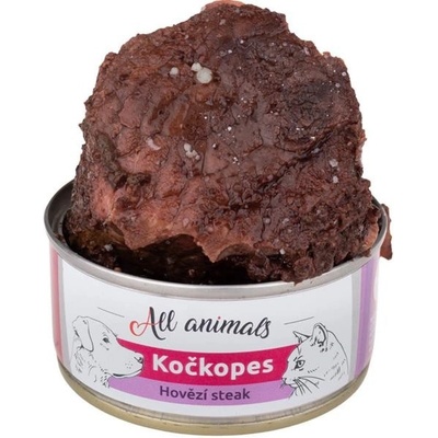 All Animals kočkopes steak z hovězí svaloviny 100 g