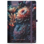 STREET Бележник с ластик Blossom B5 96л тв. корици