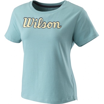 Wilson Dámske tričko Script Eco Cotton Tee W Reef