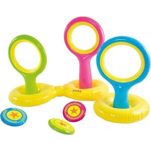 Intex Надуваеми дискове за игра 178x102x104 см, INTEX 57510NP Flying Disc Toss Game, 3 бр (57510NP)