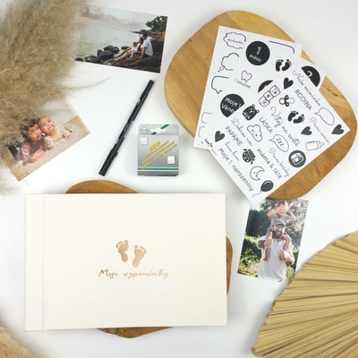 Lovelu Fotoalbum pro miminko - set se samolepkami, fixem a fotopodlepkami