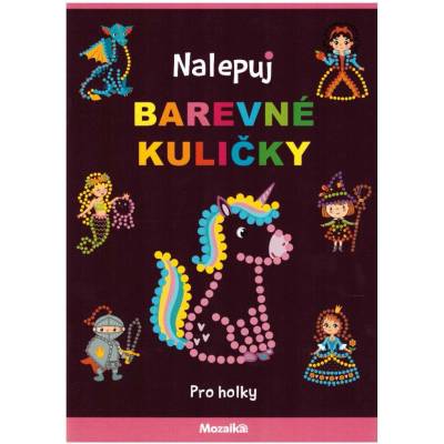 Mozaika nalepuj barevné kuličky pro holky