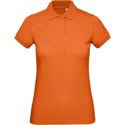 B&C Inspire Polo /women Dámske piqué polo z bio bavlny oranžová urban