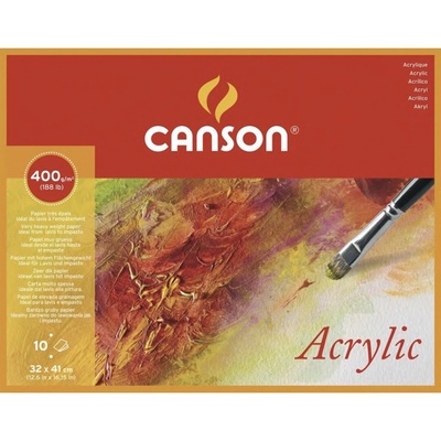 Canson Acrylic papír na akryl 400g blok 24 x 32 cm