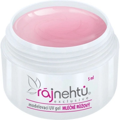Ráj nehtů UV gel modelovací mléčně růžový 5 ml