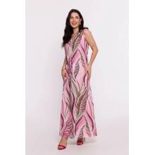 BeWear Woman's Maxi print dress model 3 ružová