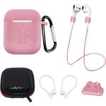 HQWear Комплект кейс HQWear Silicone Case за AirPods 2 / AirPods 1, калъф, пр (9145576276914)