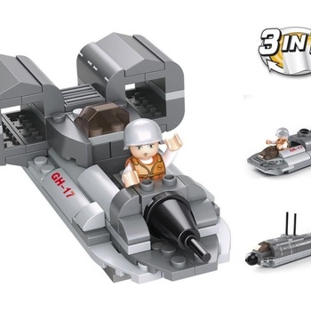 Sluban B0537F Aircraft Carrier Vznášedlo 3v1 101 ks