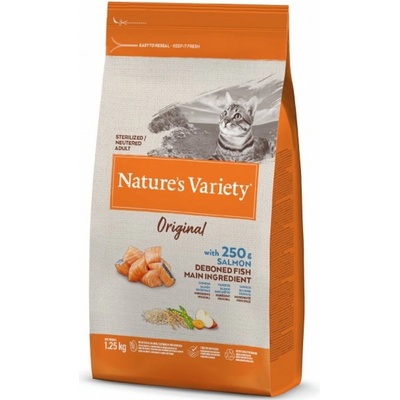 Nature’s Variety Original cat sterilized s lososem 1,25 kg