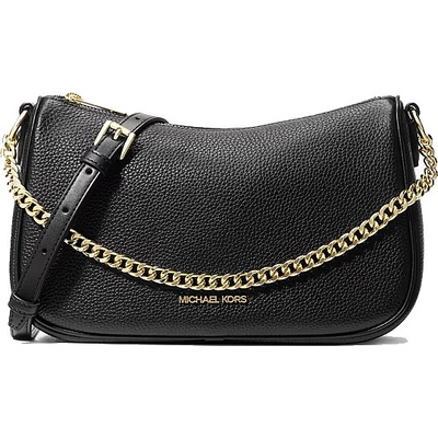 Michael Kors crossbody kožená kabelka Carmela černá