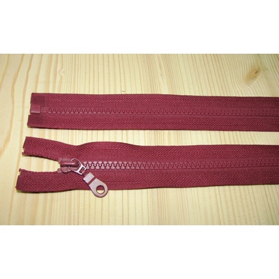 Zips kostenný bordová svetlá 5mm deliteľný 55cm