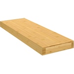 vidaXL Стенен рафт 60x20x4 см бамбук (352733)