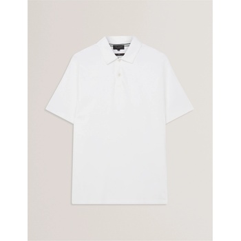 Ted Baker Блуза с яка Ted Baker Men's Mercerised Short Sleeve Polo Shirt - White