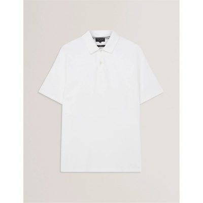 Ted Baker Блуза с яка Ted Baker Men's Mercerised Short Sleeve Polo Shirt - White