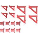 Kistenberg BINEER HOOKS Sada držiakov na montážne panely 16ks, červená KBH16