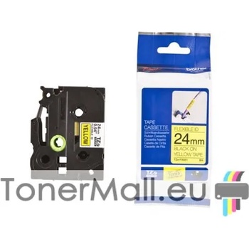 Image 1 of Brother Tape Black on Yellow Brother TZ-FX651