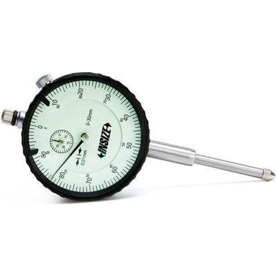 INSIZE Číselníkový úchylkoměr 60 mm bez očka 2324-10FA