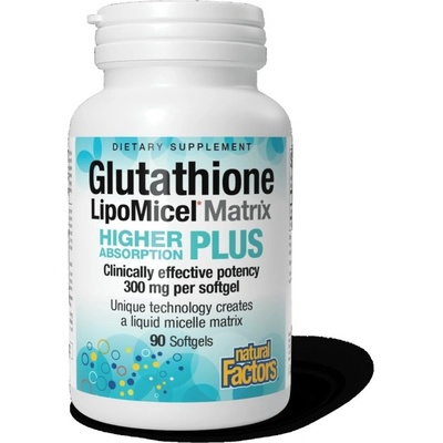 Natural Factors Glutathione LipoMicel Matrix 300 mg [90 Гел капсули]
