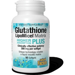 Natural Factors Glutathione LipoMicel Matrix 300 mg [90 Гел капсули]