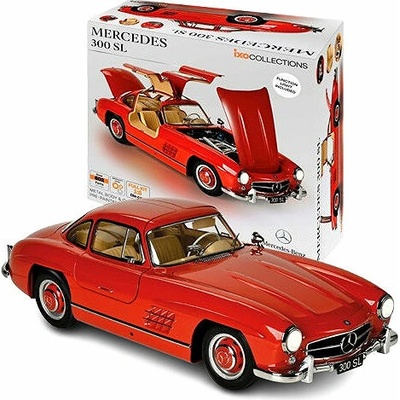 Mercedes-Benz 300 SL 1955 červenáSTAVEBNICEIXO 1:8
