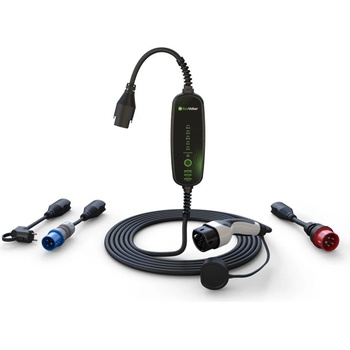 EcoVolter II PRO интелигентна преносима кутия за стена 11kW, 3x16A, 6, 5 m APP кабел (Wi-Fi + 4G), комплект PLUS, тип 2 (EcoVolter II PRO - 3x16A-6,5 m (Wi-FI+4G))