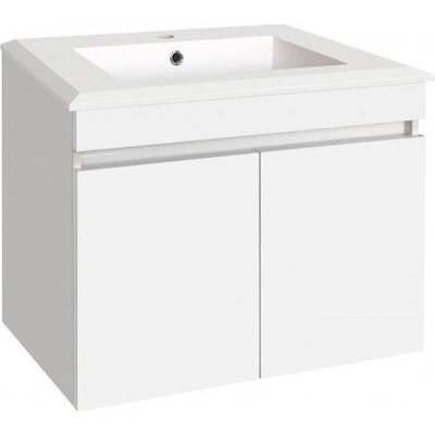 Inter Ceramic Конзолен PVC шкаф ICP 7355 ЕМЕЛИН с умивалник, 70x45x55см (7355)