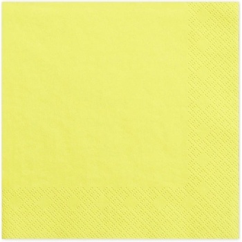 PartyDeco Парти Салфетки в Жълт Цвят