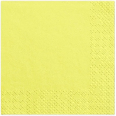 PartyDeco Парти Салфетки в Жълт Цвят