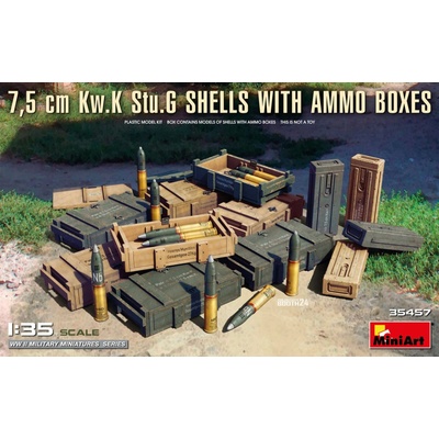MiniArt 7.5cm Kw.K Stu.G Shells w/ Ammo Boxes 1:35