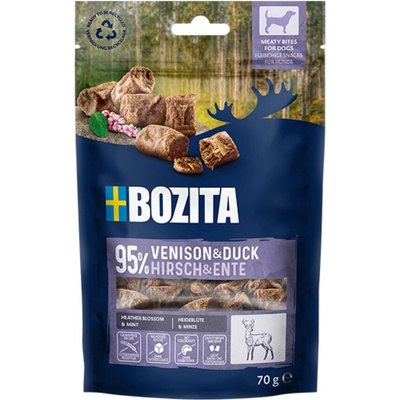 BOZITA Dog Snacks Meaty Bites Venison & Duck GF 70 g