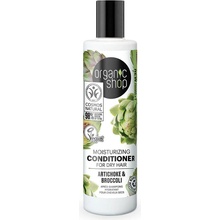 Organic Shop Hydratační kondicionér na suché vlasy Artyčok a brokolice 280 ml