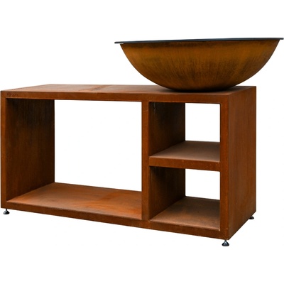 Quoco Piatto Tavolo Large Corten