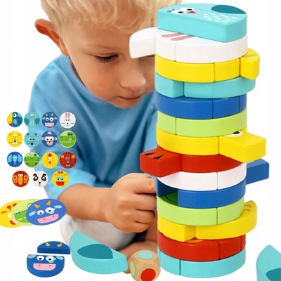 Tooky Toy Moja prvá hra Jenga Zvieratká