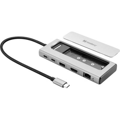 Sandberg Notebook Dock - USB-C 6in1 Travel Dock SSD Case 136-82 (136-82)