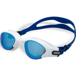 arena the one plus mirror goggles бяло/син