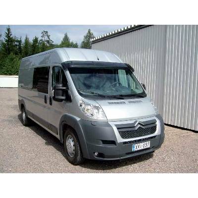Sluneční clona Citroen Jumper / Fiat Ducato / Peugeot Boxer od 2007-2020 art.3063AB/komplet (kompletní clona - akrylová část s montážní sestavou)