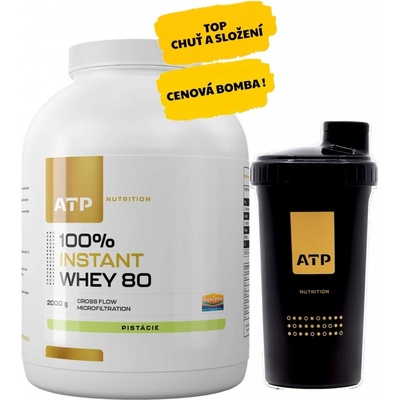 AKCE ATP 100% Instant Whey 80 CFM 2000 g + ZDARMA Šejkr 700 ml – Zbozi.Blesk.cz