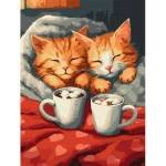Ideyka Painting by numbers kit 30x40cm KHO6588 Cats in love AP0093