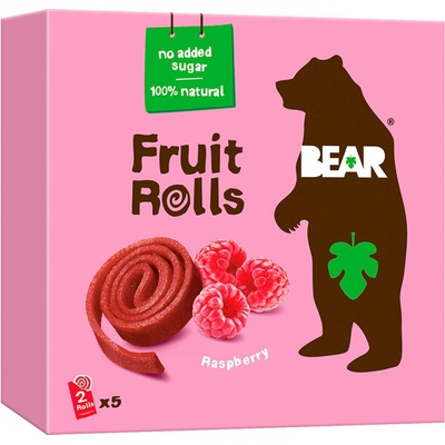 BEAR Ovocné plátky malina 5 x 20 g