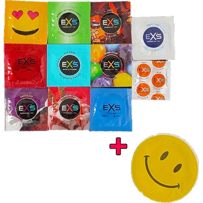EXS Balení různých latexových kondomů 11+1