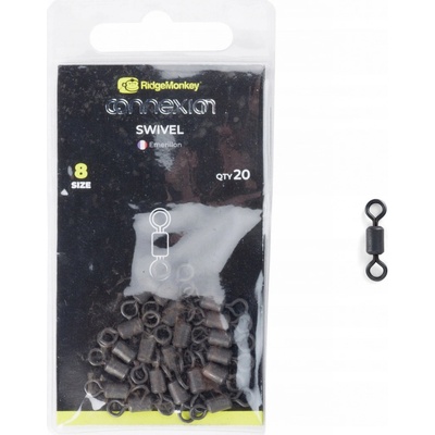 RidgeMonkey Obratlík RM-Tec Swivel veľ.8 20 ks