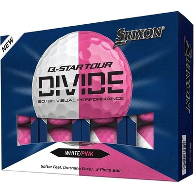 Srixon Q-Star Tour Divide bielo/ružové 3 x 3 ks