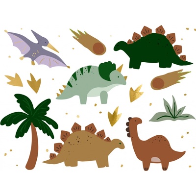 PartyDeco Tetování Dinosaurus – Hledejceny.cz