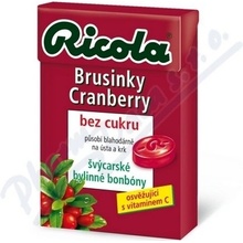 Ricola bylinné brusinkové bonbóny, 40 g